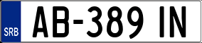 Trailer License Plate